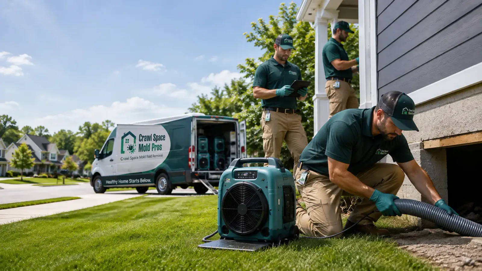 Crawl Space Mold Removal in Alpha, MI